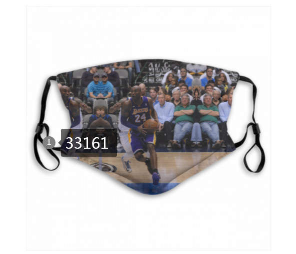 2021 NBA Los Angeles Lakers #24 kobe bryant 33161 Dust mask with filter->nba dust mask->Sports Accessory